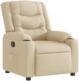 vidaXL Relaxsessel Creme Stoff 4019927