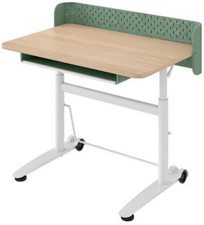Ergotopia 'Desktopia Kids' Kindertisch, höhenverstellbar, Holz & Rostfreier Stahl, 108 x 90 x 56 cm