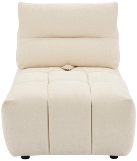 Vente-unique - Sessel mit verstellbarer Rückenlehne - Strukturstoff - Beige - APOLIU