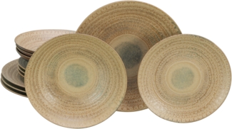 Neapel Sand, Tellerset 12-tlg (mo)