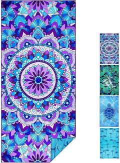 Mikrofaser Strandtuch 180x80cm Leicht dünn Sandfrei Handtuch Reise Schwimmen