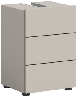 furnling Waschbeckenunterschrank Vera Bad Unterschrank mit pflegeleichter MDF Front & Siphon Ausschnitt