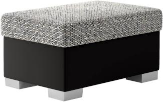 Pouf R4, Fußhocker, Grau