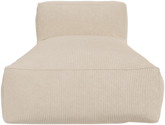 Vente-unique - Recamiere - Cord - Beige - NOUMARA