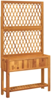 vidaXL Pflanzkübel mit Rankgitter & Ablage 100x32x185 cm Akazienholz 364899