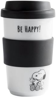 KAHLA Coffee-to-go-Becher fillit Becher 0,40 l Peanuts + Trinkdeckel, Porzellan, einwandig, Made in Germany