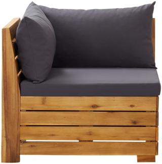 Modular-Ecksofa 1 Stk. mit Auflagen Massivholz Akazie