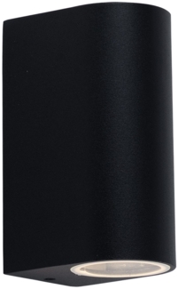 RGB LED Up & Down Wandstrahler, Aluminium schwarz H 14,5 cm