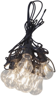 Star Trading Lichterkette Circus Filament, Transparent, LED, Warmweiß, Außenbereich, 4,05 Meter