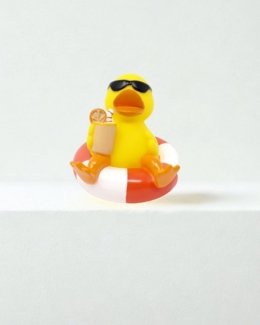 Close Up Badezimmer-Set Badeente mit Schwimmring Summertime