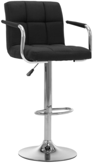 vidaXL Barhocker 2 Stk. Schwarz Stoff [283425]