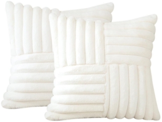 Coonoor Kissenbezug 45x45 cm Plüsch Samt Kissenbezüge Zierkissenbezüge Kissenhülle, (2 Stück), Kopfkissenbezug Kissen Bezug Weich Sofakissen Couchkissen Bezug