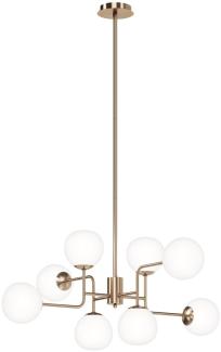 Maytoni Kronleuchter Erich 8-flammig goldfarben weiß