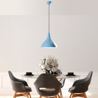 Kronleuchter, 'Bitlis', 33 x 22 x 7, Hellblau