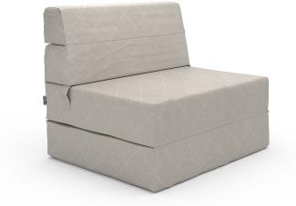 Vicco Sofa Lima Beige 100 cm mit Schlaffunktion