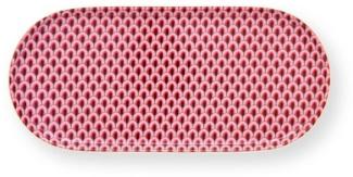 Pip Studio Tablett Für Milch und Zucker Flower Festival Scallop Dark Pink 51.018.141