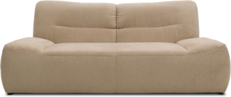 DOMO Collection Cesena, 2 Sitzer, Microfaser beige, 200 cm