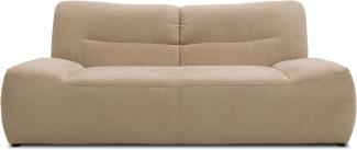 DOMO Collection Cesena, 2 Sitzer, Microfaser beige, 200 cm