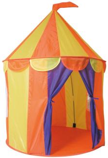 Paradiso Toys Kinderspielzelt Zirkus 02834 faltbar Fenster Aufbewahrungstasche gelb