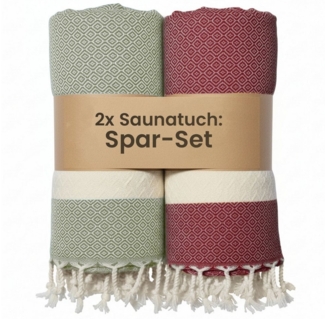 furora HOLIDAY Saunatuch Saunahandtuch Saunatuch Damen + Herren, Hamamtuch groß 100x200 XXL