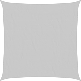 vidaXL Sonnensegel Hellgrau 7x7 m 100% Polyester Oxford 4000407