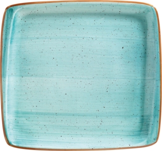 Bonna Servierplatte Aura Aqua Moove 330cm 2,5cm Türkis Servierplatten, Porzellan, (2-tlg), AAQMOV41KR