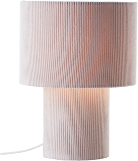 Brilliant AG Leuchten 60095-09 Tony Tischleuchte beige retro Cordstoff 30cm