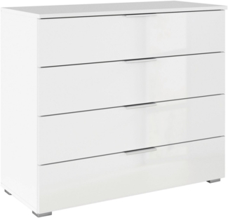 rauch Schubkastenkommode Sideboard Schubladenkommode AGORDO mit Dekor- oder Hochglanzfront (in zwei Griff-Farben, Breite 80 cm inkl. Soft-Close-Funktion), vier große und geräumige Schubladen mit viel Stauraum MADE IN GERMANY