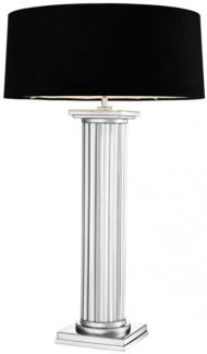 Casa Padrino Luxus Tischleuchte Nickel - Luxus Hotel Leuchte