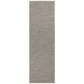 Flachgewebe Läufer Nature Grau Anthrazit - 80x250x0,5cm