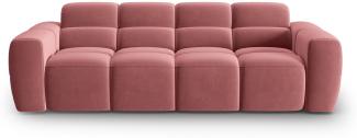 Micadoni Sofa Lisa 4-Sitzer Samtstoff Lachs