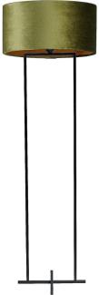 Stehleuchte Cross 1-flammig Samt Grün Ø52cm