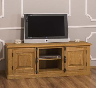 Rustikales TV Sideboard hellbraun gewachst