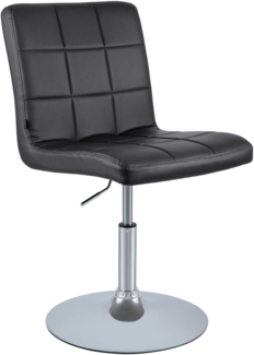 CLP Esszimmerstuhl Ricky Kunstlederbezug höhenverstellbar 360° drehbar,schwarz
