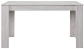 en. casa Esstisch 'Nora' 140x90 Eiche weiß