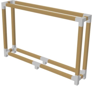 Plus Holz Kaminholzregal Holzlager | Natur |