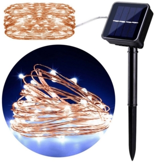 GreenBlue Lichterkette GB164, Solar Deko Lämpchen Lichterkette