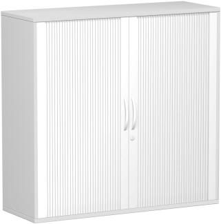 Querrollladenschrank Oberboden 25 mm, 120x42x118cm, Silber Lichtgrau