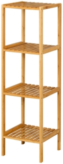 Kubus Badregal Bambus-Standregal Bamboo, Praktische Eleganz für Ihr Zuhause, Erhältlich in drei verschiedenen Größen