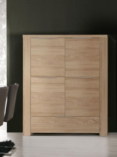 Kommode Stauraumschrank Mehrzweckschrank sonoma eiche 134cm