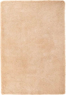 vidaXL Teppich Shaggy Hochflor NAVARRA Beige 200x290 cm Polyester 4102845