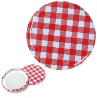 Youyijia Deckel 00 Stück Twist Off Deckel Ersatzdeckel Verschlüsse rot