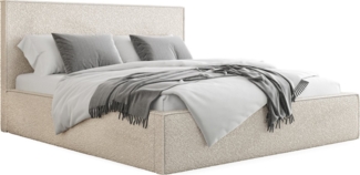 WFL GROUP Polsterbett Terra Slim (Modernes Polsterbett mit Bettkasten, Lattenrost aus Holz, 120x200 cm)