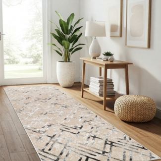 Tapiso Läufer CRYSTAL, rechteckig, Höhe: 8 mm, Wohnzimmer, Schlafzimmer, modern Design