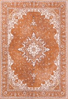 Teppich HAYAT Orange 160 x 230 cm Baumwolle