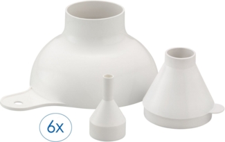 Ruco Trichter 6- teiliges Set in 3 Größen, (6-tlg), Trichter, Pulvertrichter, Trichter-Set, Made in Germany