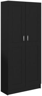Bücherschrank, Schwarz 82,5 x 30,5 x 185,5 cm