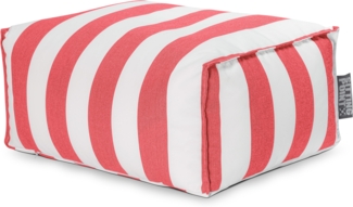 Hocker 65 x 35 x 55 cm Rot