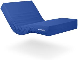 Gerialife Geriatrische Krankenhaus-Gelenkmatratze | 6 cm viskoelastischer Schaumstoff | Wasserdichter hygienischer Bezug (90x200), Memory Foam, Blau