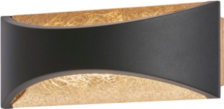 Fischer & Honsel 30529 LED Wandleuchte Rio sandschwarz blattgold 2700K